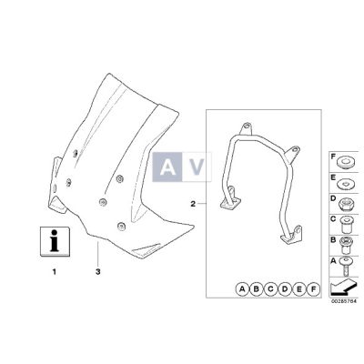 Vyšší cestovní plexi pro BMW F800GS, F650GS 2008+