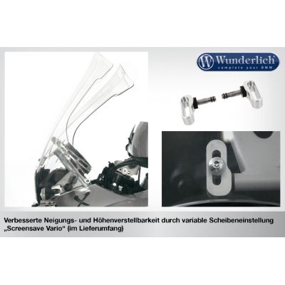 Cestovní plexi Wunderlich Ergo Screen Marathon pro R1200GS/A 2004-2012, čiré