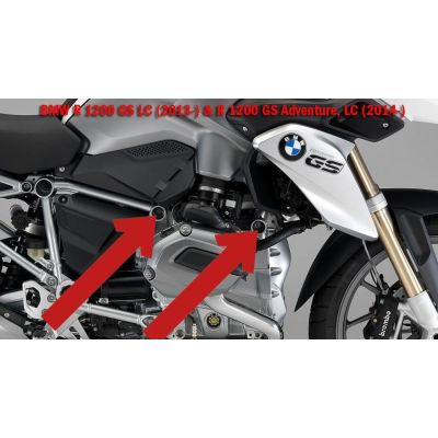 Krytky do rámu u motoru R1200GS/A LC 2013-2018