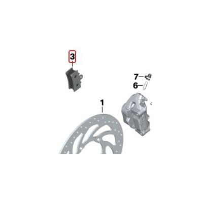 Originální brzdové destičky přední pro G310GS