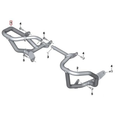 Originální nerezový padací rám pro BMW F850GS, F750GS