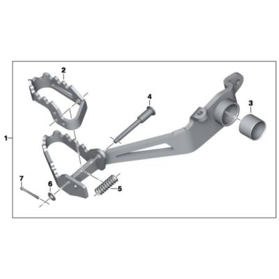 Nastavitelná nožní páka brzdy F850GS, F750GS
