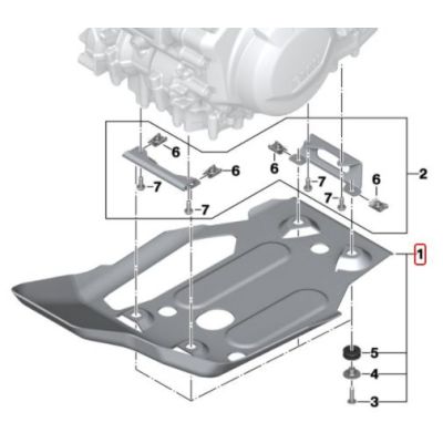 Kryt motoru BMW pro F850GS, F750GS