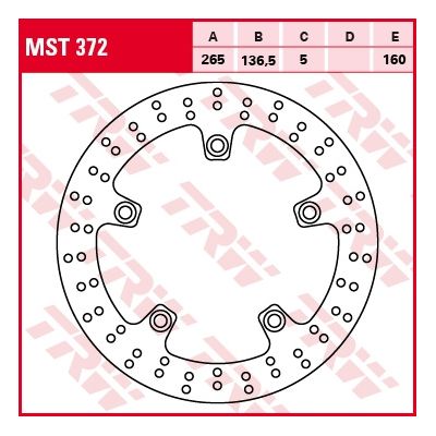 Zadní brzdový kotouč TRW Lucas pro BMW R1200GS/A 2004-2012, F850GS/A, F800GS/A, F750GS, F700GS, F650GS 2008-2012