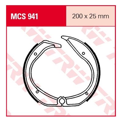 Zadní brzdové pakny TRW Lucas MCS941 pro BMW R100GS, R80GS, R65GS