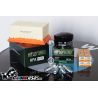 Inspectieset voor gemakkelijke onderhoud van BMW R1200GS 2004-2009 en R1200GS Adventure 2006-2009
Bevat:

1x oliefilter Hiflo HF164
1x luchtfilter Hiflo HFA7912
4x bougie NGK DCPR8EKC
1x pakking voor afvoerschroef (07119963252)

Vergeet niet olie te bestellen. U heeft 3,7l olie nodig voor de vervangingen:
Motorex Boxer 15W50
BMW Advantec 15W-50
Castrol 15W50
eventueel ook andere:
Castrol 10W40 of Castrol 20W50
