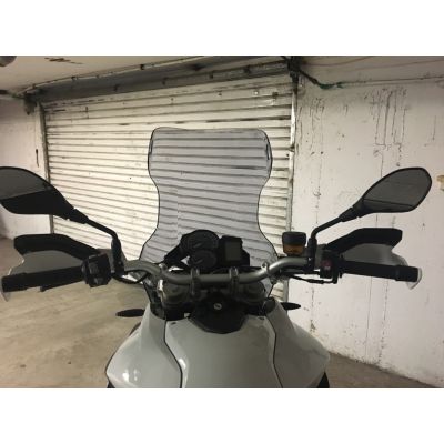 Cestovní plexi Ermax 45cm pro BMW F800GS, F650GS 2008+, lehce kouřové