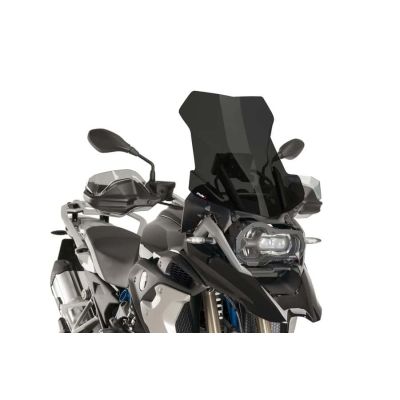 Plexi cestovní vysoké 51cm Puig pro BMW R1250GS/A, R1200GS/A LC 2013-2018, tmavě kouřové