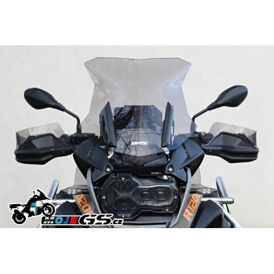 Sportovní plexi WRS 43cm pro BMW R1250GS/A, R1200GS/A LC 2013-2018, lehce kouřové