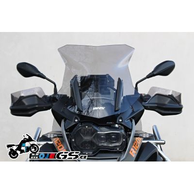 Sportovní plexi WRS 43cm pro BMW R1250GS/A, R1200GS/A LC 2013-2018, lehce kouřové