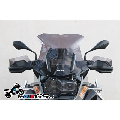 Sportovní plexi WRS 43cm pro BMW R1250GS/A, R1200GS/A LC 2013-2018, tmavě kouřové