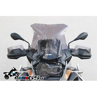 Sportovní plexi WRS 43cm pro BMW R1250GS/A, R1200GS/A LC 2013-2018, tmavě kouřové
