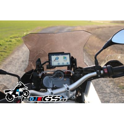 Sportovní plexi WRS 43cm pro BMW R1250GS/A, R1200GS/A LC 2013-2018, tmavě kouřové