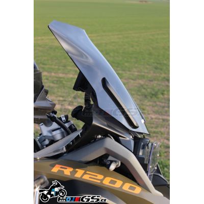 Sportovní plexi WRS 43cm pro BMW R1250GS/A, R1200GS/A LC 2013-2018, tmavě kouřové