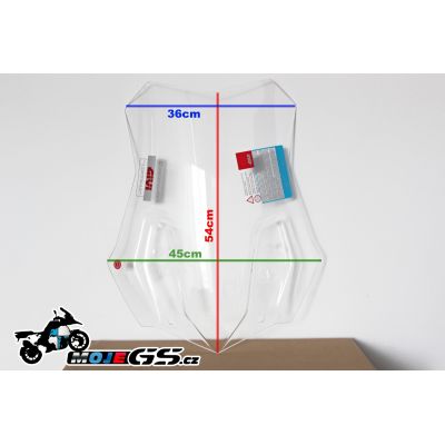 Cestovní plexi Givi/Kappa 54cm pro BMW R1250GS/A, R1200GS/A LC 2013-2018, čiré