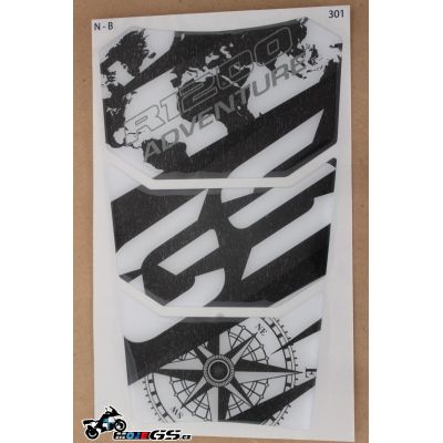 Tankpad na nádrž pro R1200GS Adventure LC 2014+, černo-bílý