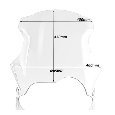 Plexi WRS 43cm pro BMW R1150GS, čiré