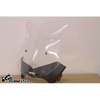 Sportovní plexi WRS 43cm pro BMW R1200GS/A 2004-2012, čiré