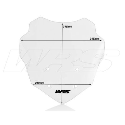 Sportovní plexi WRS 31cm pro BMW G310GS, čiré