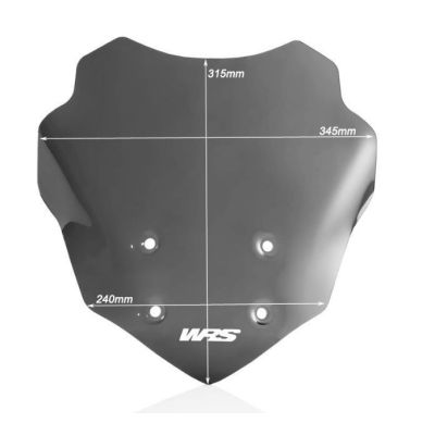 Sportovní plexi WRS 31cm pro BMW G310GS, tmavě kouřové