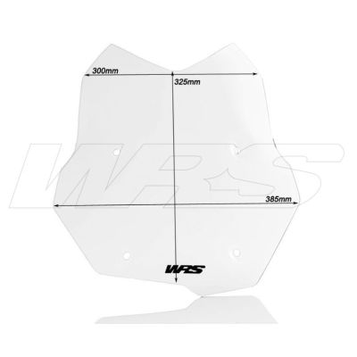 Sportovní plexi WRS 32cm pro BMW F750GS, čiré
