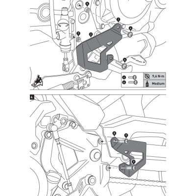 Kryty zadní brzdové pumpy pro BMW F850GS, F750GS