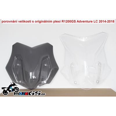 Sportovní plexi Givi/Kappa 35,5cm, kouřové, pro BMW R1250GS/A, R1200GS/A LC 2013-2018