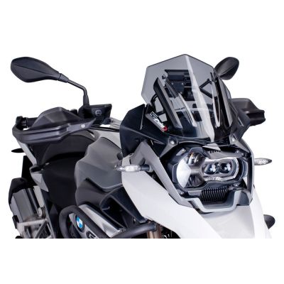Plexi sportovní nízké 33cm Puig pro BMW R1250GS/A, R1200GS/A LC 2013-2018, lehce kouřové