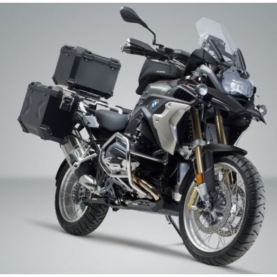 3x ALU kufry SW-Motech Trax Adventure + tašky + nosiče pro R1250GS, R1200GS LC 2013-2018, černé