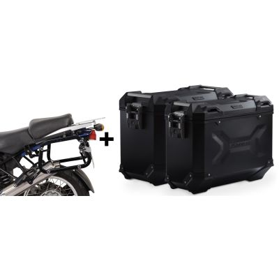 ALU boční kufry SW-Motech Trax Adventure + nosiče pro R1150GS/A, R1100GS, černé