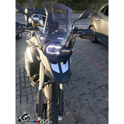 Plexi WRS 41cm s průduchem pro BMW F700GS, lehce kouřové
