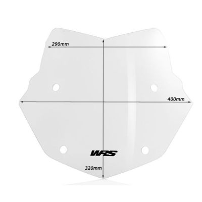 Dvoudílné rallye plexi WRS 32cm pro BMW R1200GS/A 2004-2012, kouřové