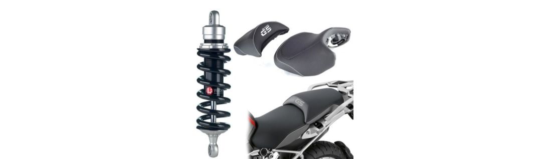 Wilbers schokdempers en comfortabele zetels voor BMW F650GS/Dakar 2000-2007